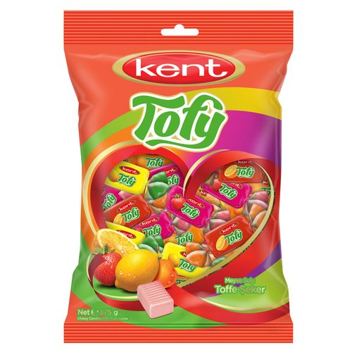 Kent Tofy Meyveli Yumuşak Şeker 375 Gr
