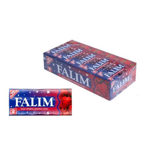 Falım Sakız Şekersiz Çilek 5 Adet