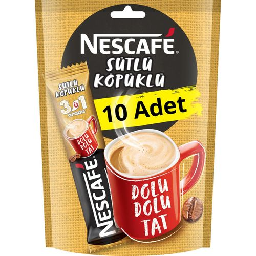 Nescafé 3'ü 1 Arada Sütlü Köpüklü Hazır Kahve 17 Gr