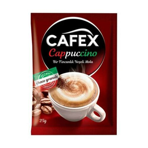 Cafex Çikolata Parçacıklı Cappuccino 25 Gr