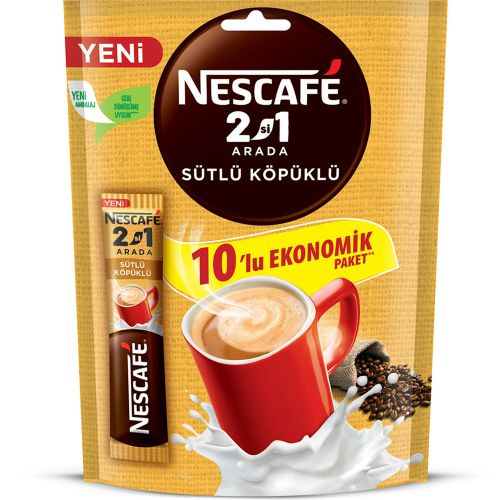 Nescafé 2si 1 Arada Süt Köpüklü Kahve 10'lu 100 Gr