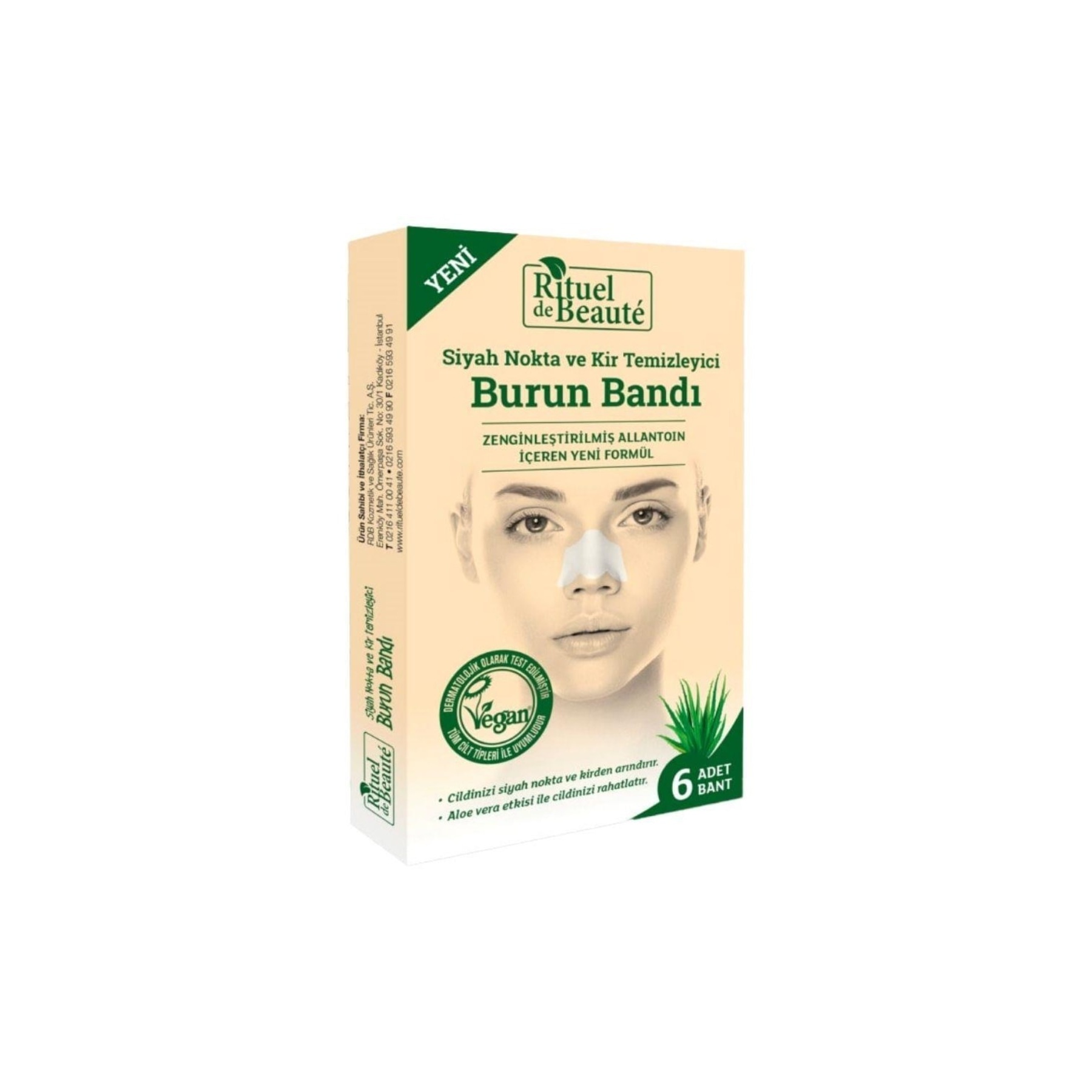 Rdb Siyah Nokta Temizleyici Burun Bandı 6 Adet