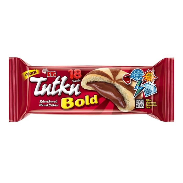 Eti Tutku Bold Kakao Kremalı Mozaik Bisküvi 138 Gr
