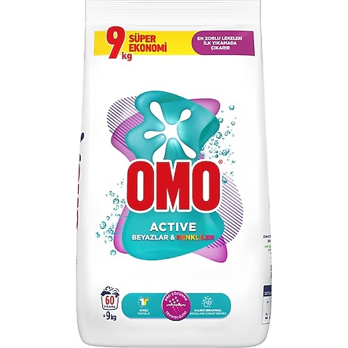 Omo Active Toz Deterjan 9 Kg