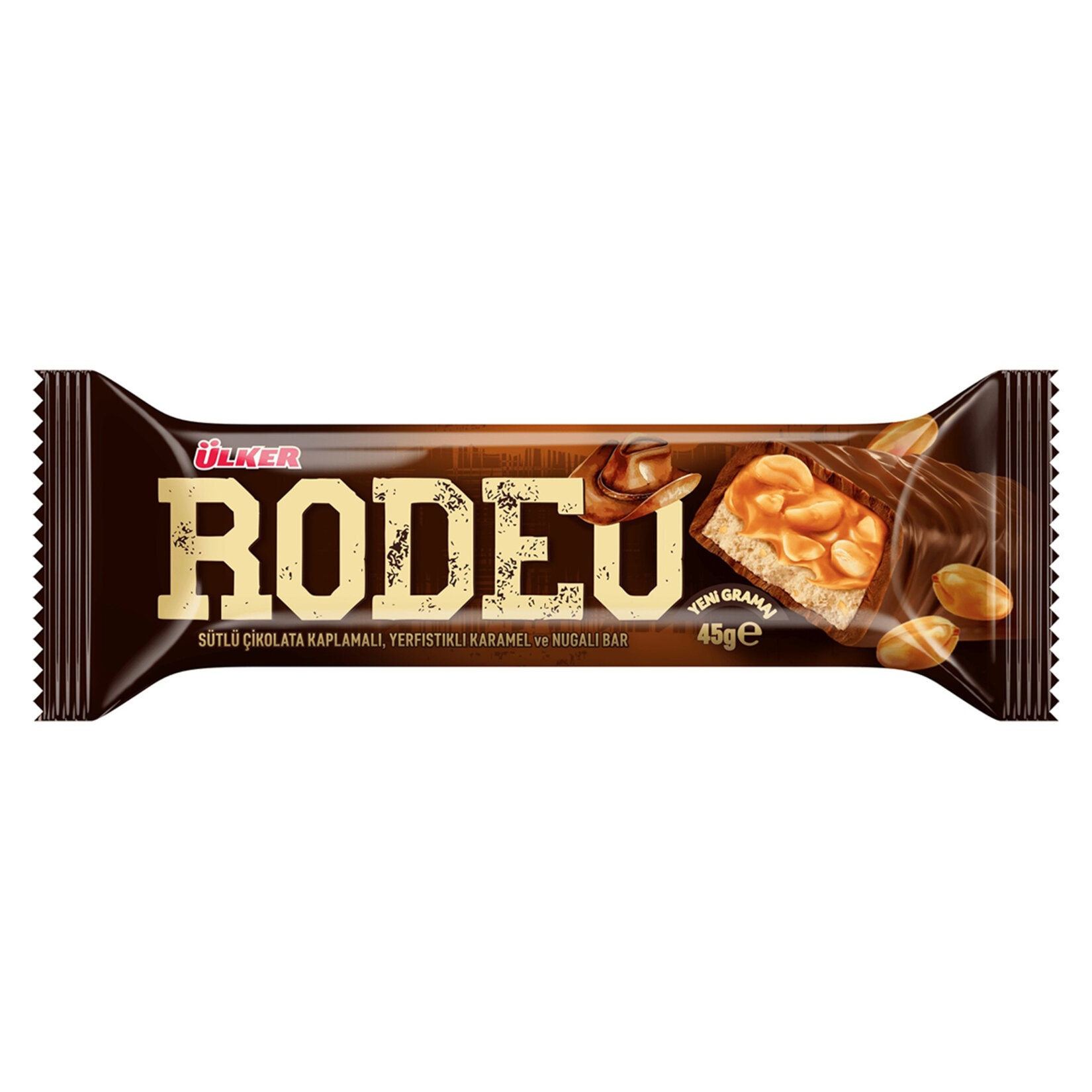 Rodeo Yer Fıstıklı Kaplamalı Bar 45 Gr