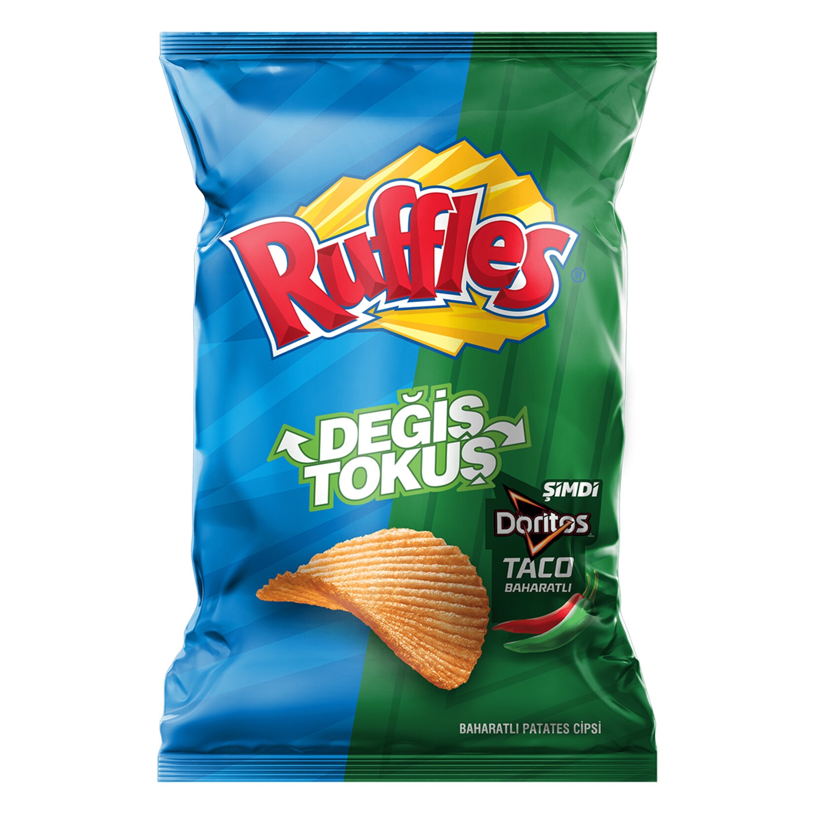 Ruffles Değiş Tokuş Baharatlı Patates Cipsi 160 Gr