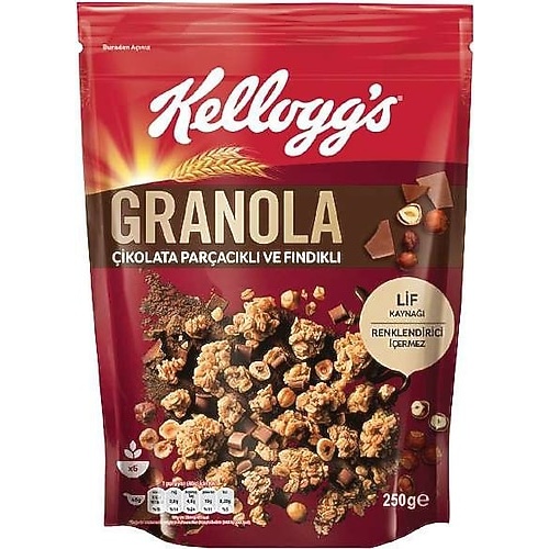 Kellogg's Granola Çikolata Fındık 250 Gr