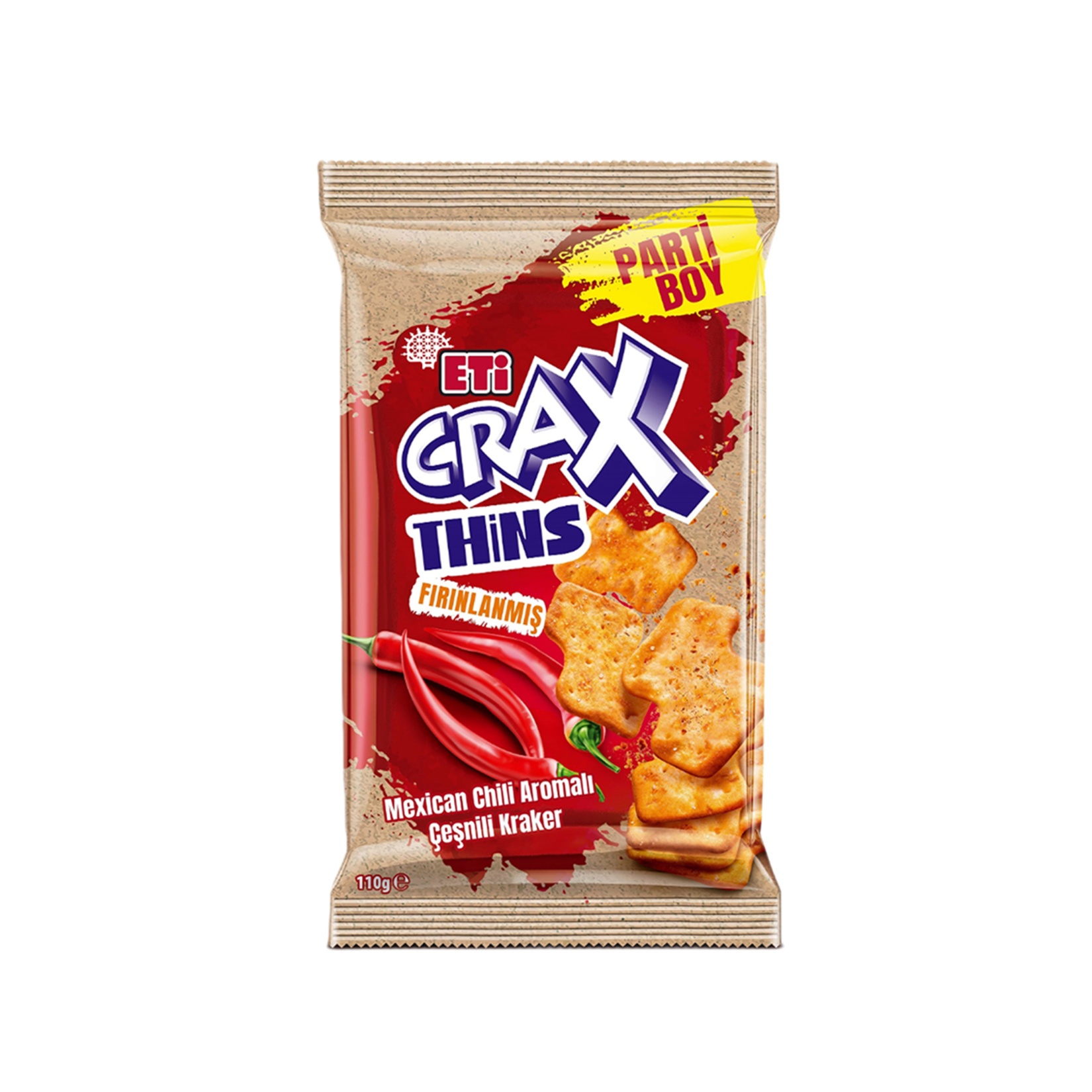Eti Crax Thins Mexican Chili Kraker 110 Gr