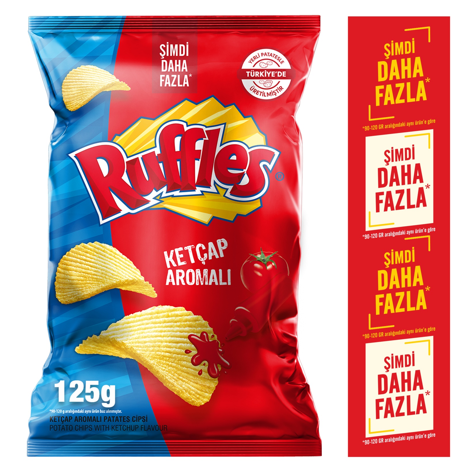 Ruffles Orijinal Peynirli Soğan Ketçap Patates Cipsi 125 Gr