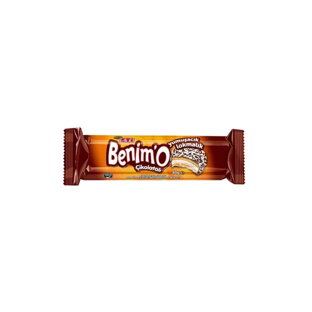 Eti Benimo Lokmalık Çikolata Kaplı Hindistan Cevizli Bisküvi 80 Gr
