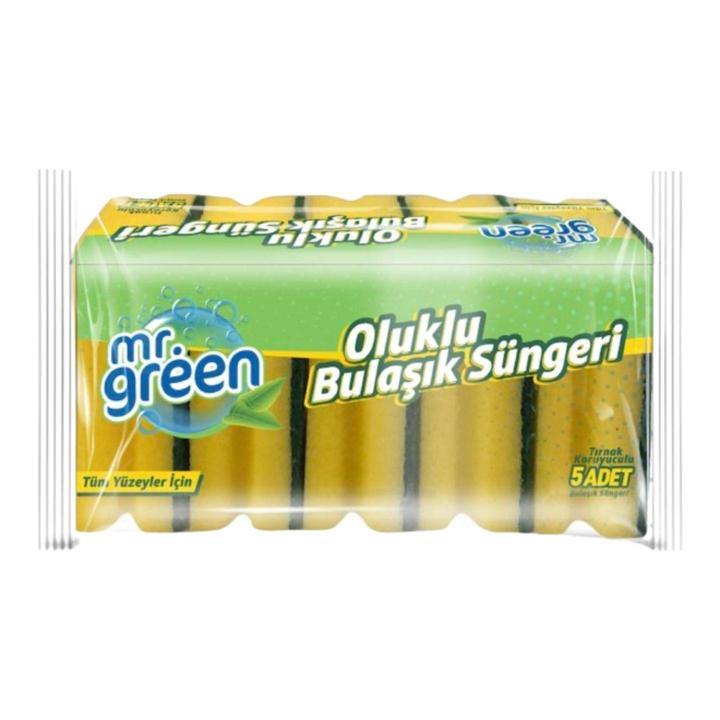 Mr. Green Oluklu Bulaşık Süngeri 5 Adet