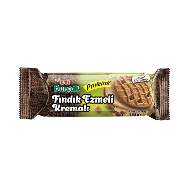 Eti Burçak Fındık Ezmeli Proteinli Bisküvi 158 Gr