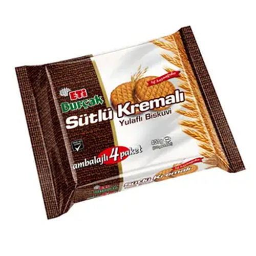 Eti Burçak Yulaflı Süt Kremalı Bisküvi 400 Gr