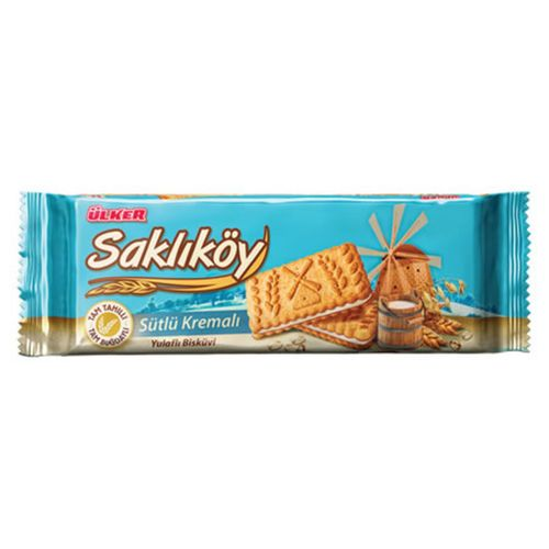 Ülker Saklıköy Sütlü Kremalı Bisküvi 400 Gr