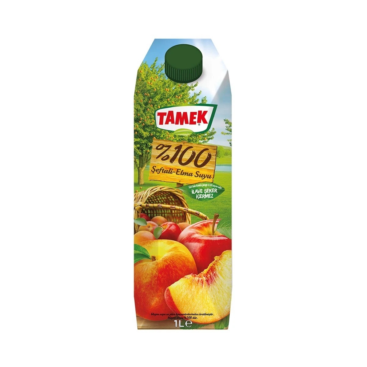 Tamek %100 Şeftali Elma Suyu 1 Lt