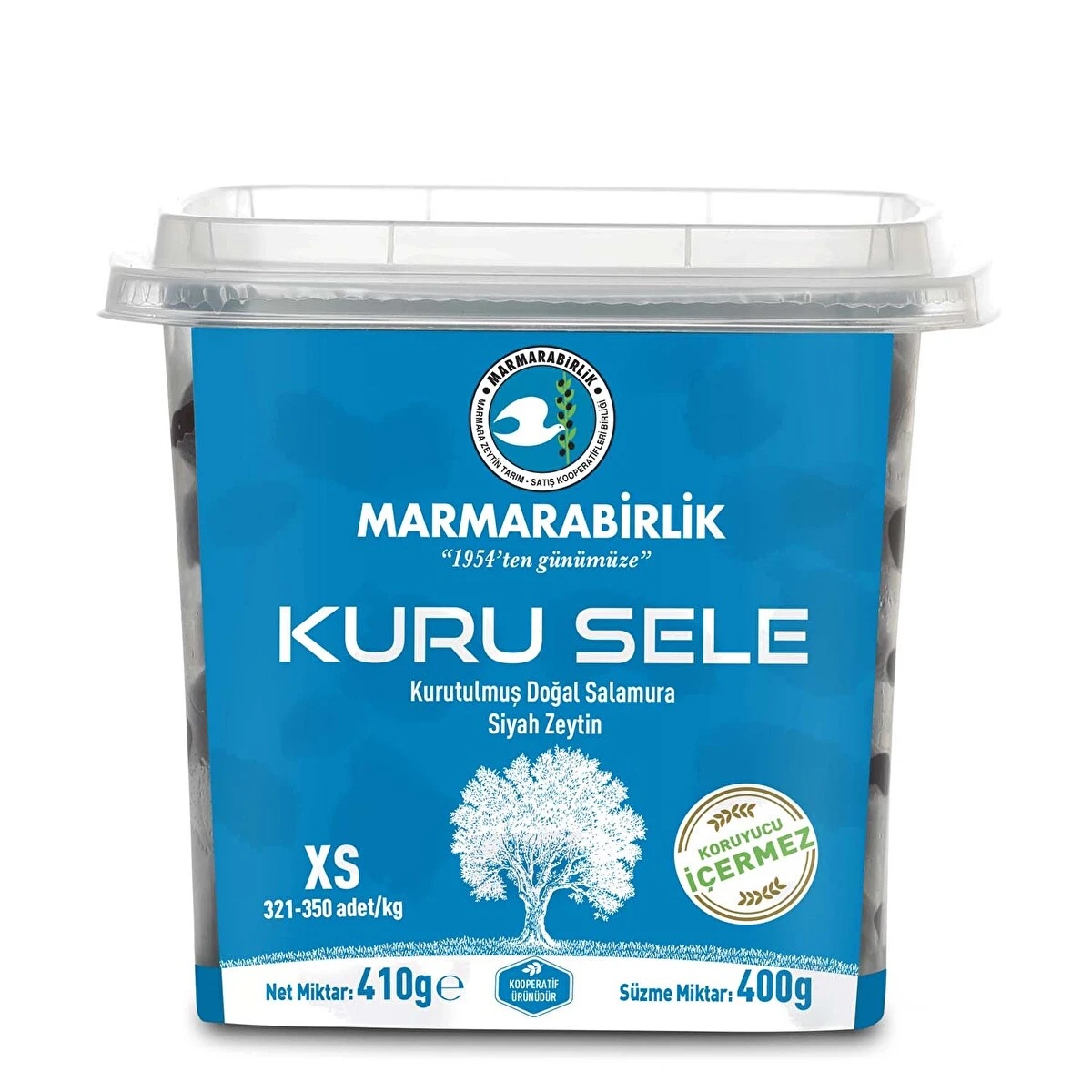 Marmarabirlik Kuru Sele Zeytin XS 321-350 400 Gr