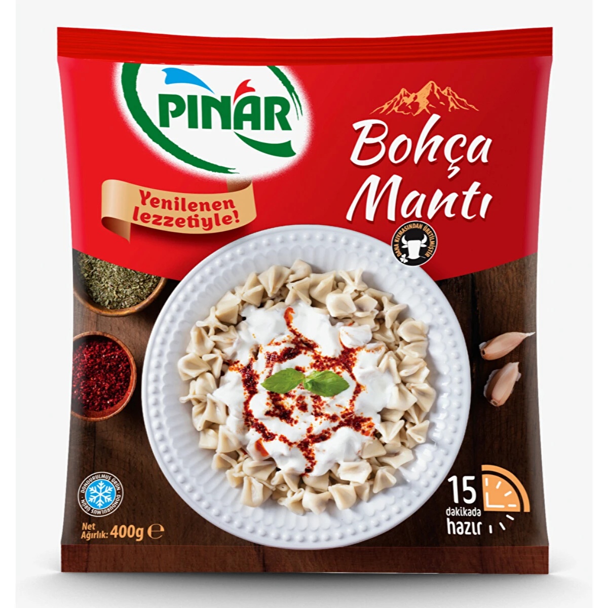 Pınar Bohça Mantı 400 Gr