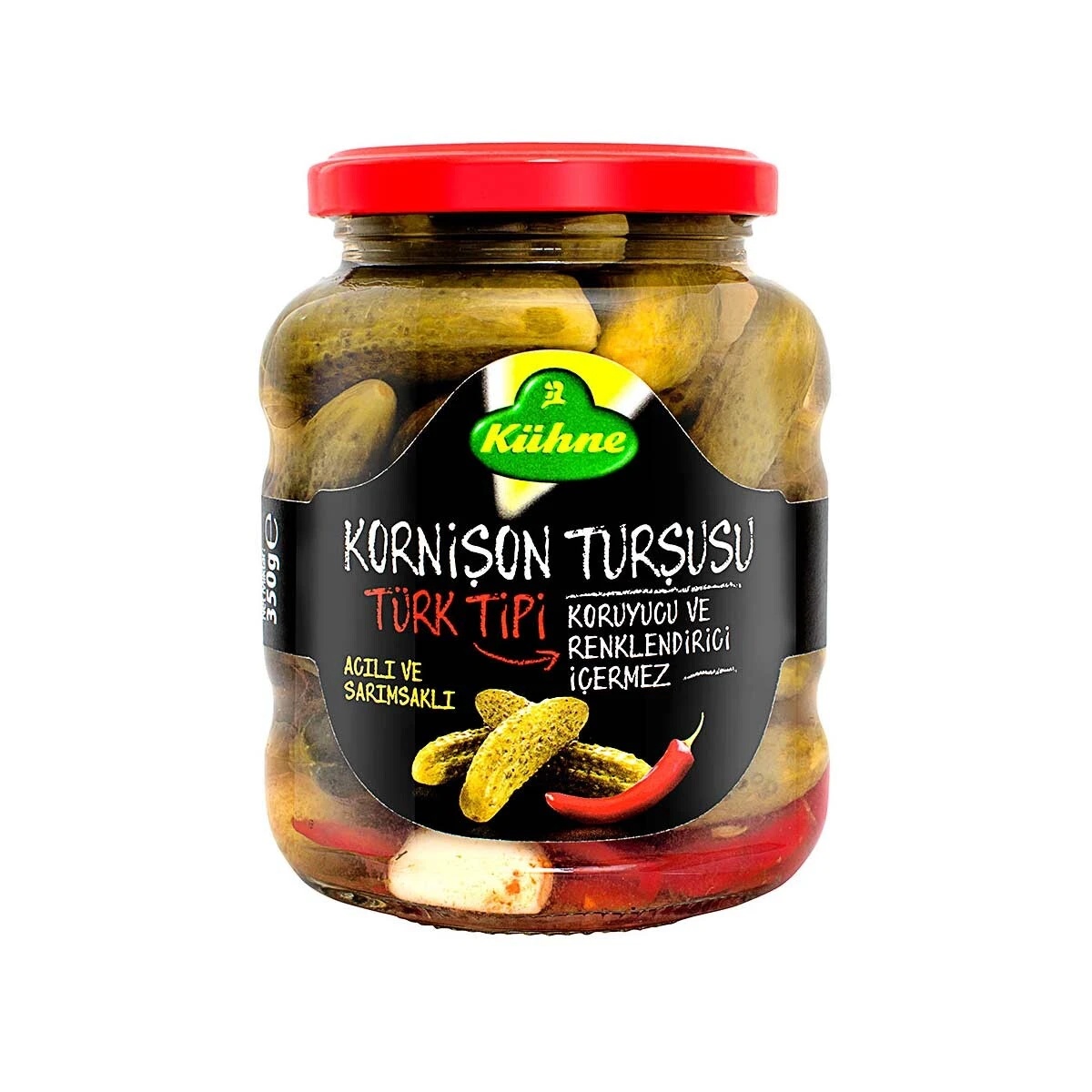 Kühne Türk Tipi Kornişon Turşusu 350 Gr