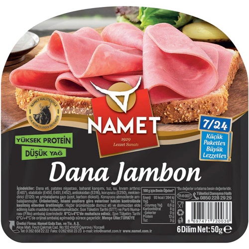 Namet 7/24 Dana Jambon 50 Gr