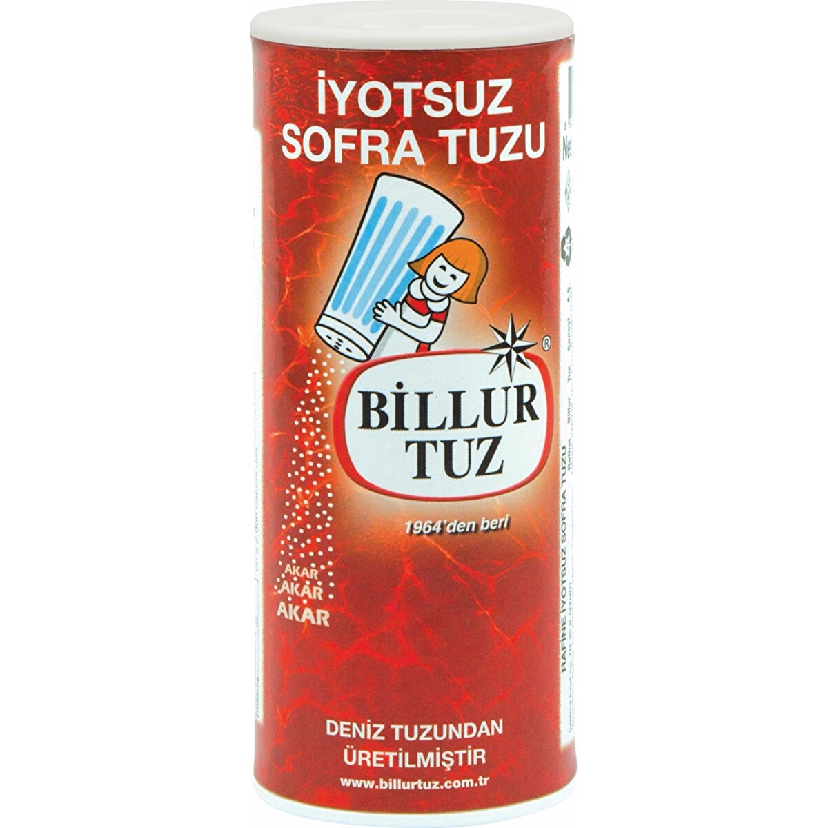 Billur İyotsuz Sofralık Tuz 250 Gr