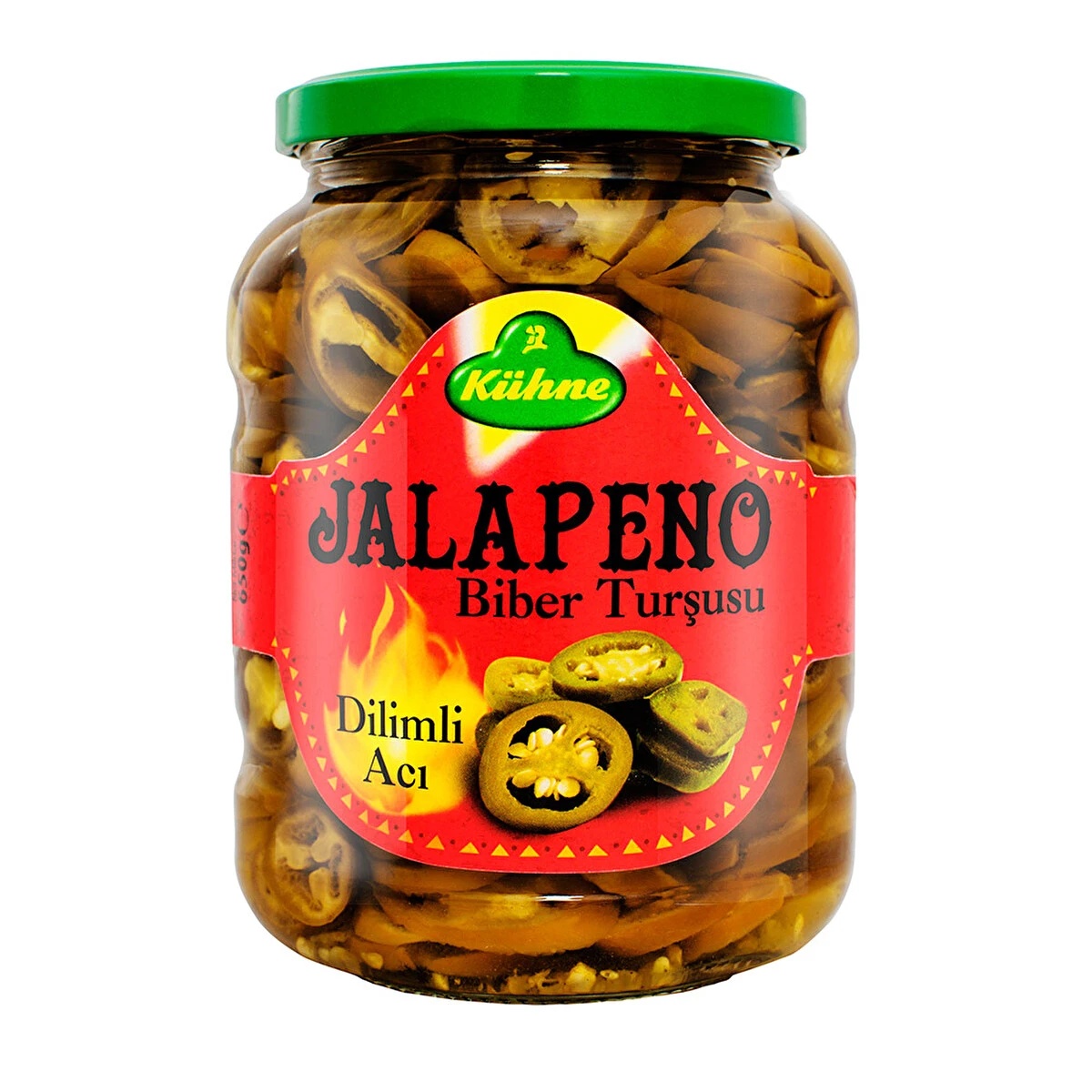 Kühne Dilimli Jalapeno Biber Turşusu 650 Gr