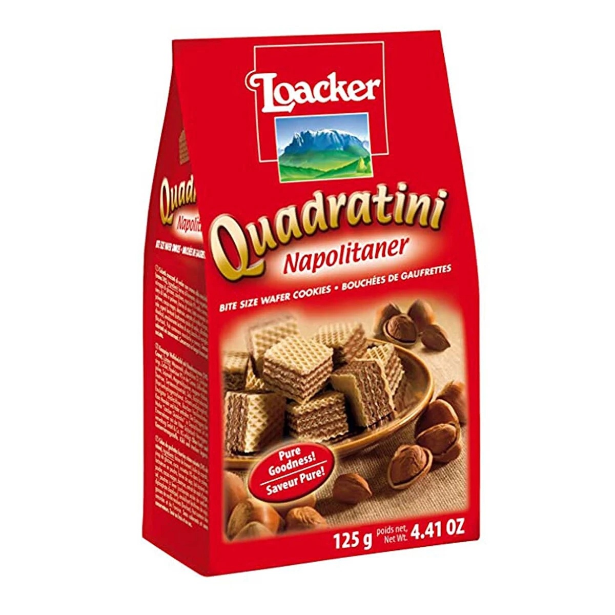 Loacker Fındık Kremalı Dolgulu Küp Gofret 125 Gr