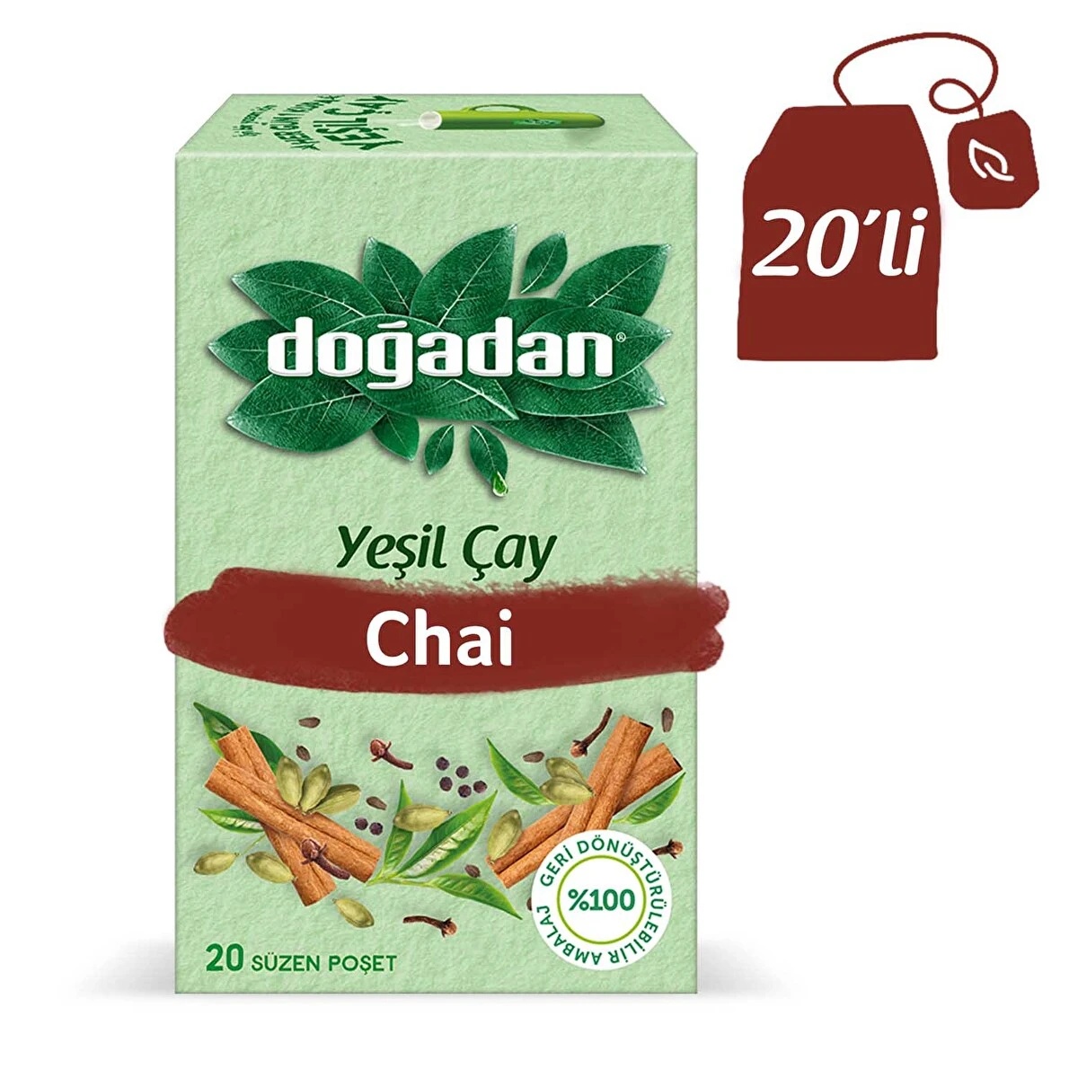 Doğadan Yeşil Çay 20 Adet