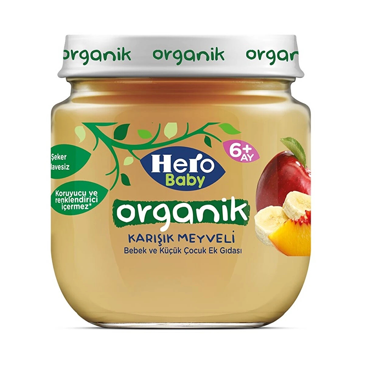Hero Baby Organik Karışık Meyve Kavanoz Maması 120 Gr