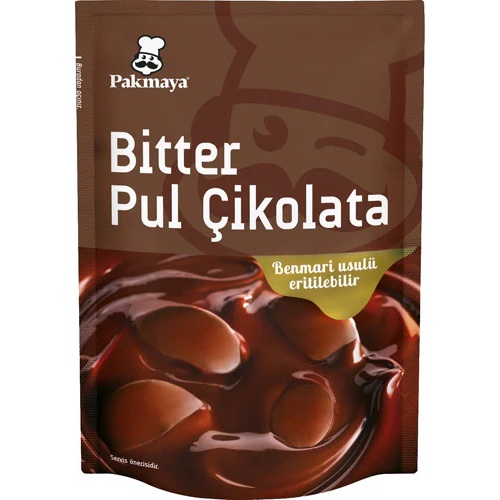 Pakmaya Bitter Pul Çikolata 100 Gr