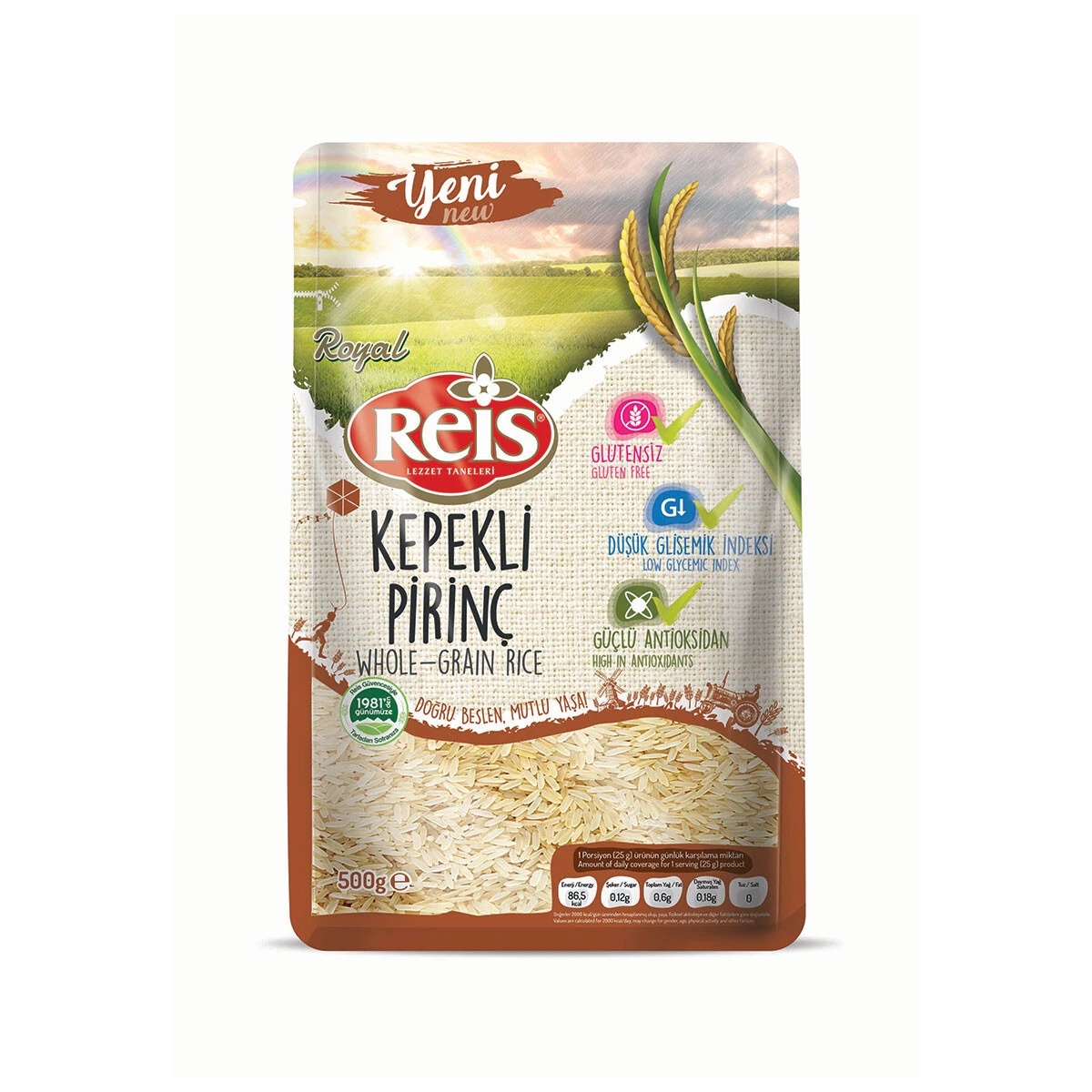 Reis Royal Kepekli Pirinç 500 Gr
