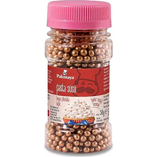 Pakmaya Bakır Boncuk Pasta Süsü 50 Gr