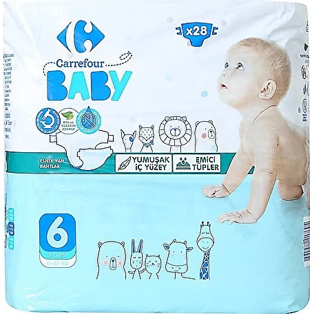 Carrefour Baby 6 Beden XL 28 Adet