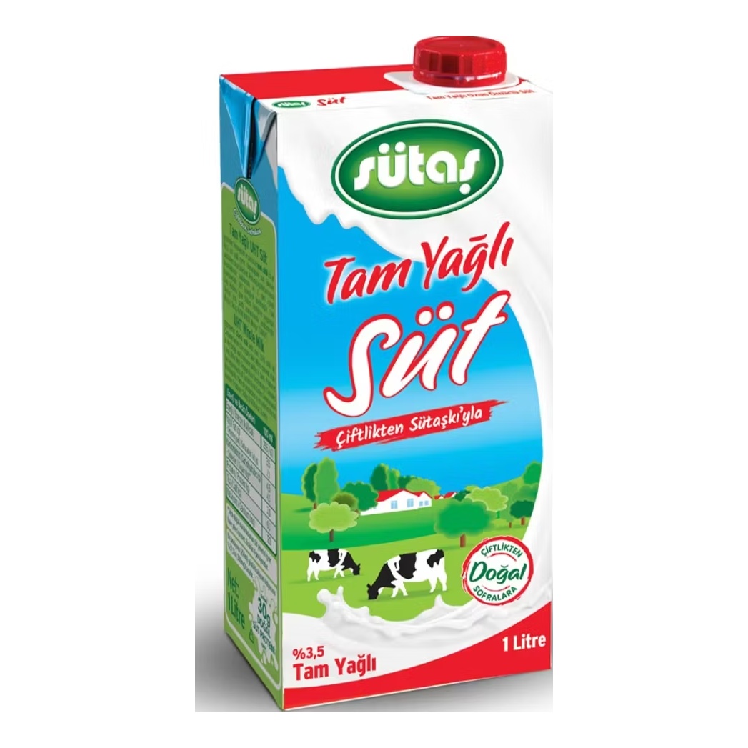 Sütaş %3,5 Tam Yağlı Süt 1 Lt