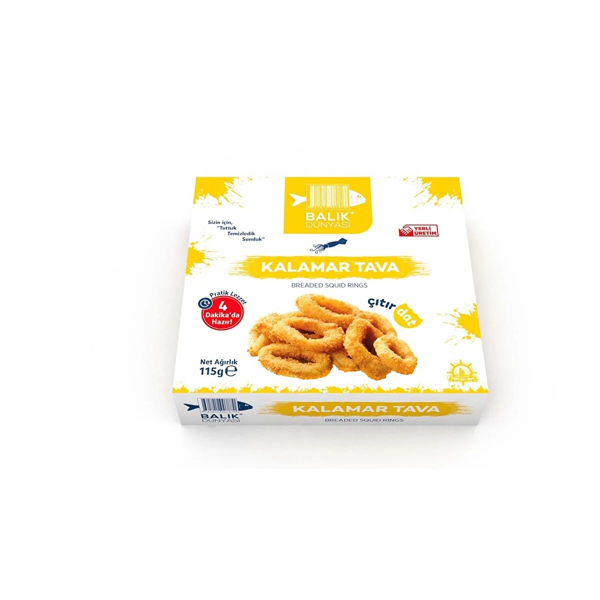 Balık Dünyası Pane Kalamar Tava 115 Gr