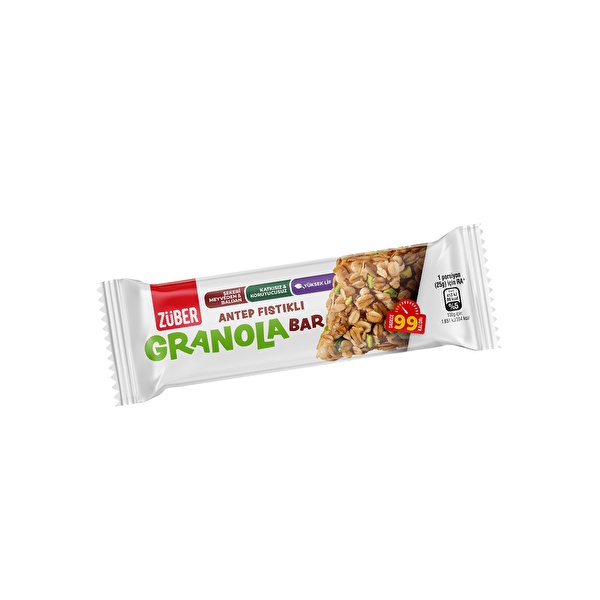 Züber Antep Fıstıklı Granola Bar 25 Gr