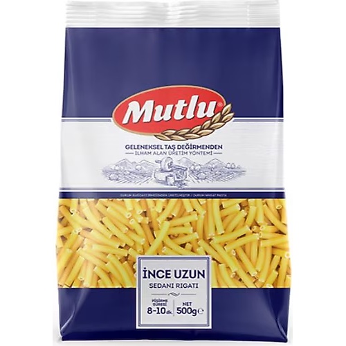 Mutlu İnce Uzun Makarna 500 Gr