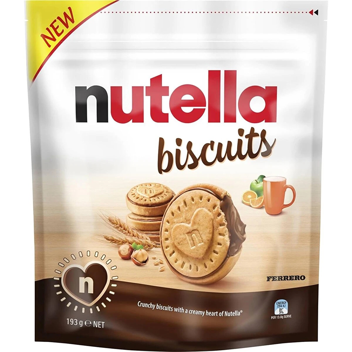 Nutella Kakaolu Fındık Kreması Dolgulu Bisküvi 193 Gr