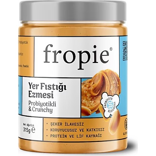 Fropie Probiyotikli Crunchy Yer Fıstığı Ezmesi 315 Gr