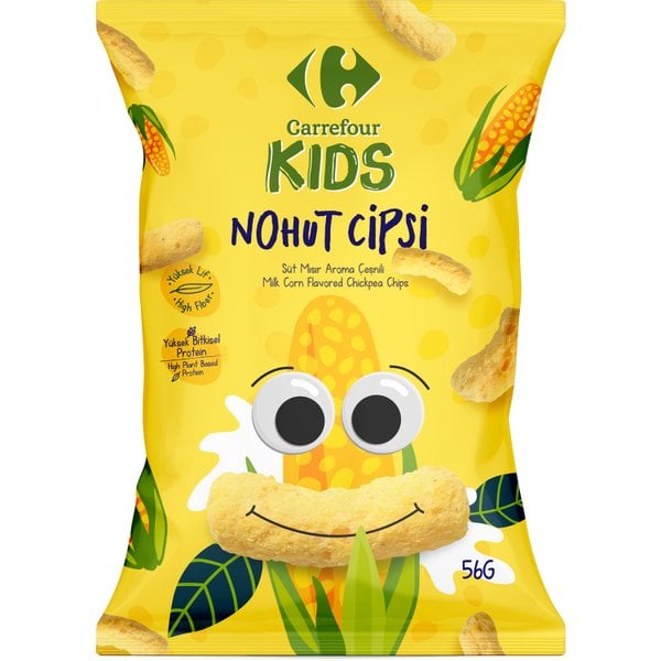 Carrefour Kids Süt Mısır Ve Nohut Cipsi 560 Gr