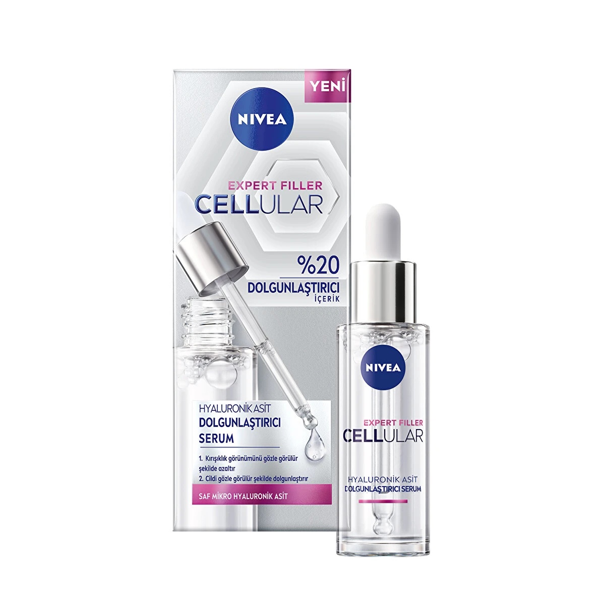 Nivea Cellular Expert Filler Hiyalüronik Asit Dolgunlaştırıcı Serum 30 Ml