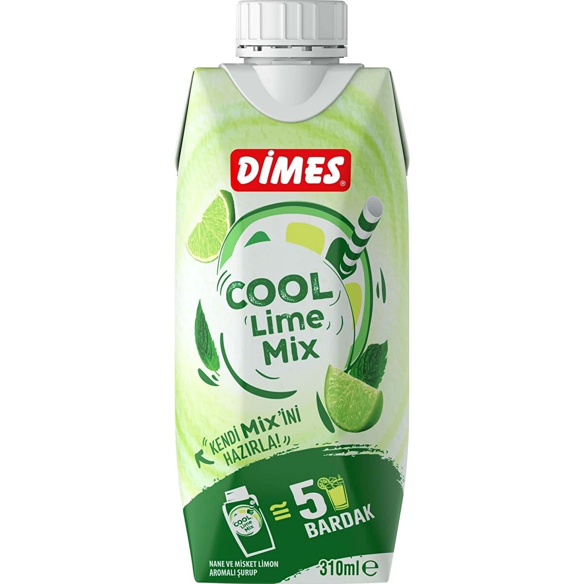 Dimes Cool Lime Mix Şekersiz 310 Ml