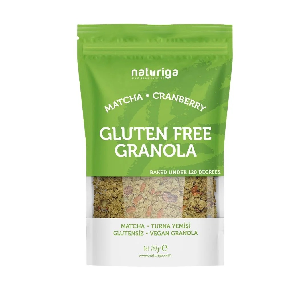 Naturiga Glutensiz Granola Matcha 250 Gr
