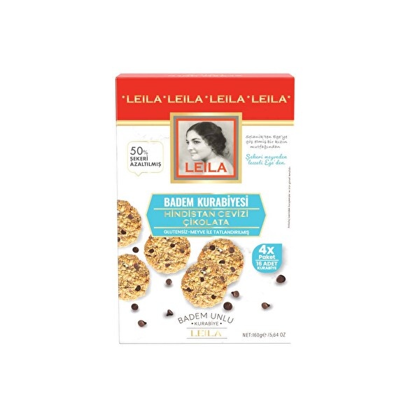 Lei Badem Kurabiye Damla Çikolata Hindistan Cevizi 160 Gr