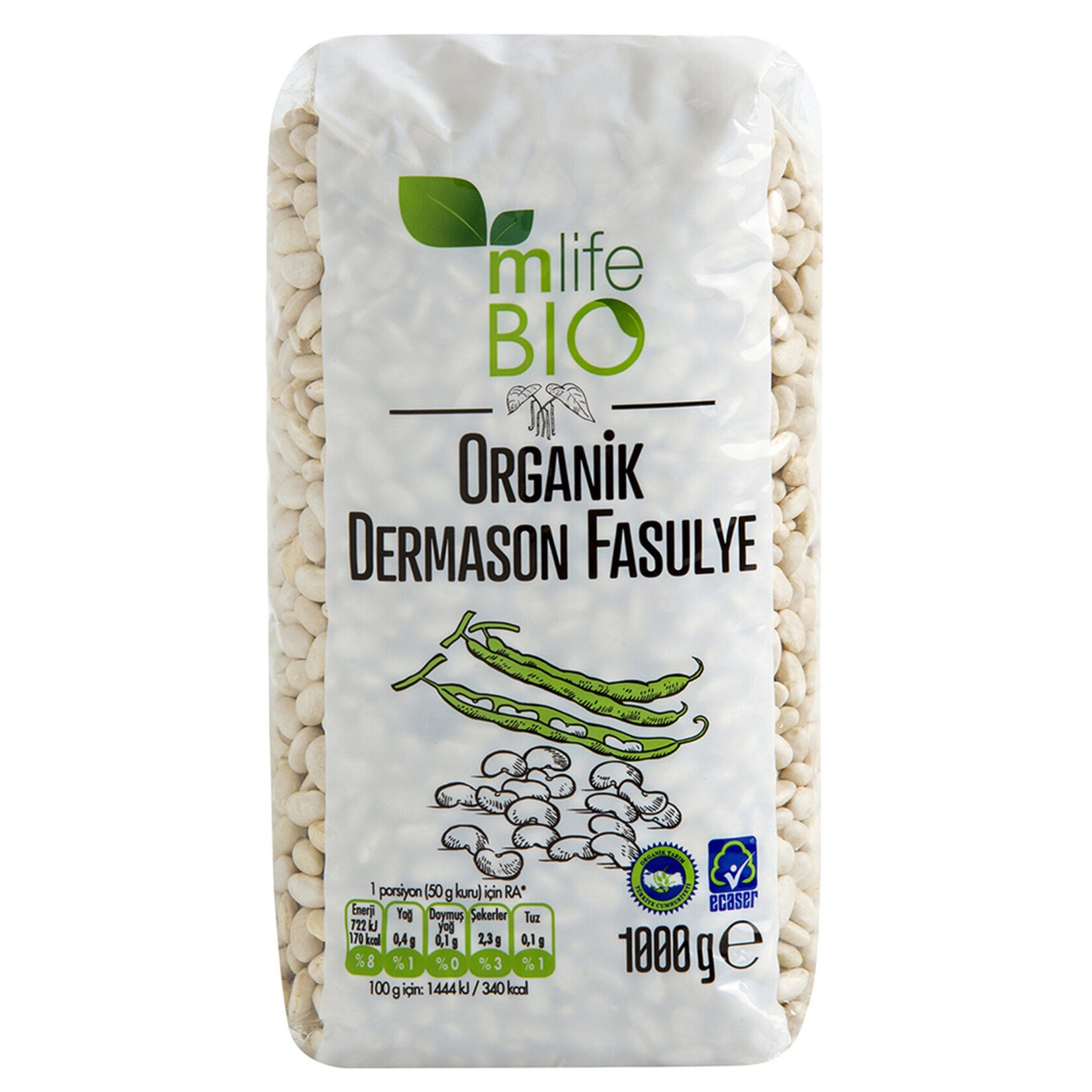Carrefour Bio Organik Dermason Fasulye 1 Kg