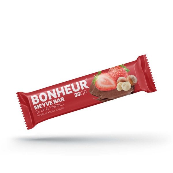 Bonheur Çilek Fındık Meyve Bar 35 Gr