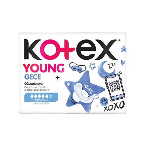 Kotex Young Ultra Gece Pedi 6 Adet