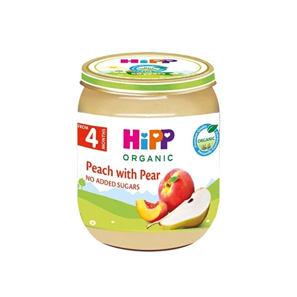 Hipp Organik Armutlu Şeftali Püresi 125 Gr