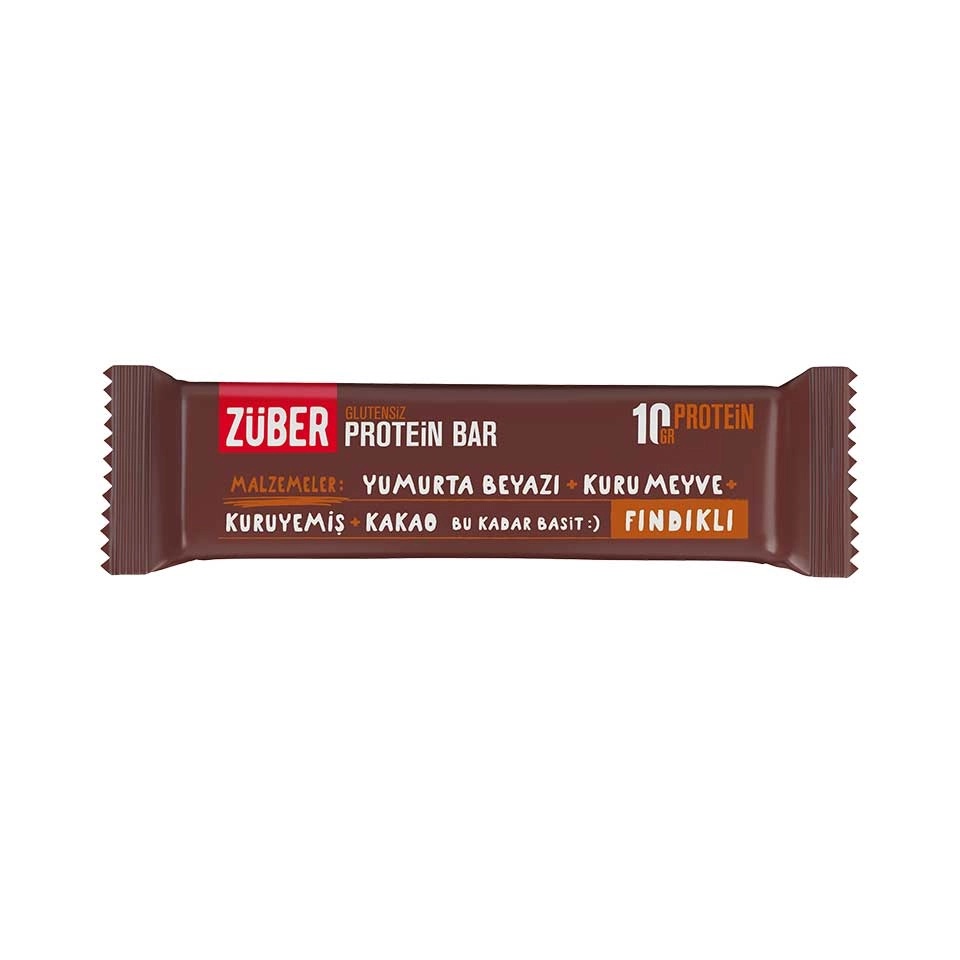 Züber Fındıklı Hi-Protein Bar 45 Gr