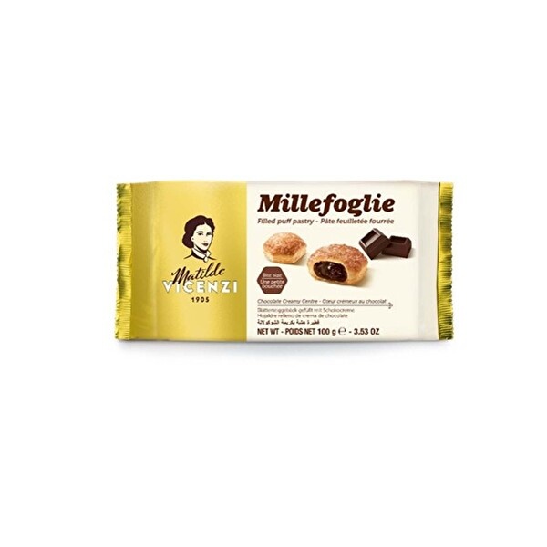 Vicenzi Çikolata Kreması Dolgulu Milföy 100 Gr