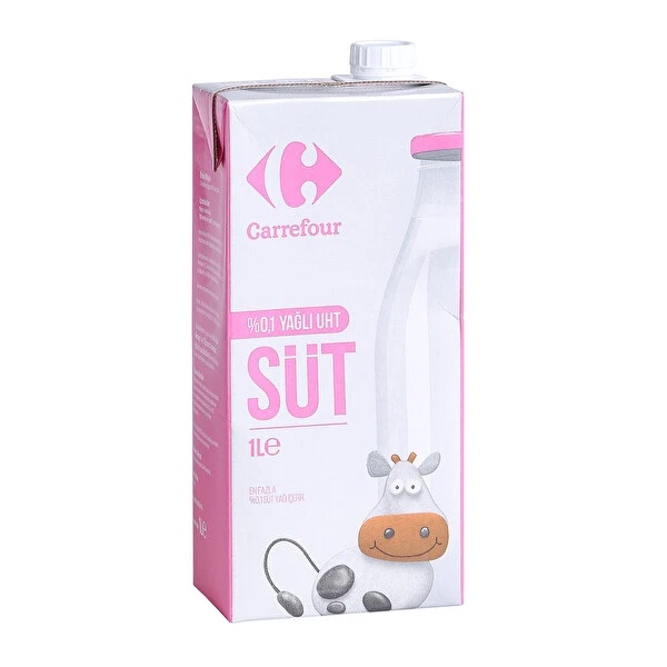 Carrefour 0.1 Yağlı UHT Süt 1 Lt